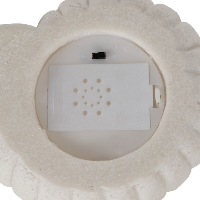 Lampe de bureau Blanc Résine Pierre Sable 13,8 x 12 x 6 cm