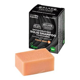 BALADE EN PROVENCE Shampooing Solide Énergisant Homme Bio 40 g