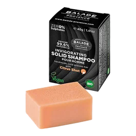 BALADE EN PROVENCE Shampooing Solide Énergisant Homme Bio 40 g