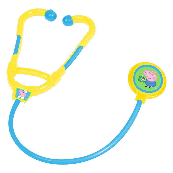 Peppa Pig - Mallette de Docteur Miniature pour Enfant - 5 Accessoires - Version Multilingue (Anglais, Français, Allemand, Italien, Portugais, Espagnol) - Pour 3 ans et Plus