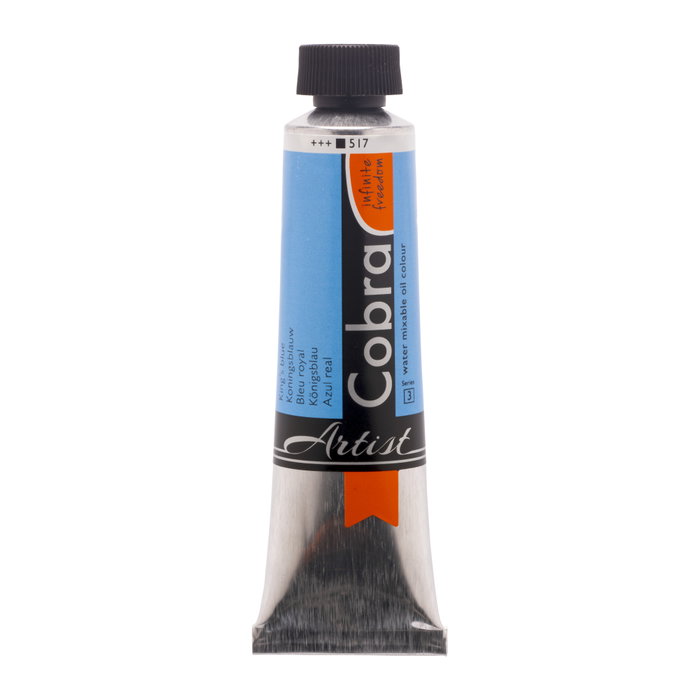 Cobra Peinture à l'huile miscible à l'eau Artist Color Bleu royal 517, 40 ml Cobra Peinture à l'huile miscible à l'eau Artist Color Bleu royal 517, 40 ml