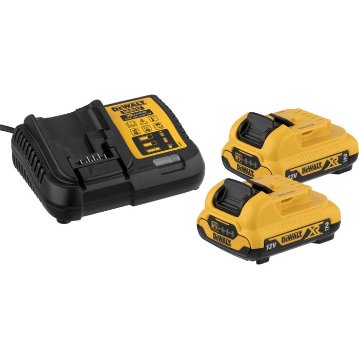 DeWalt DCD701D2-QW Perceuse-visseuse sans fil 12V avec 2 batteries 2,0 Ah
