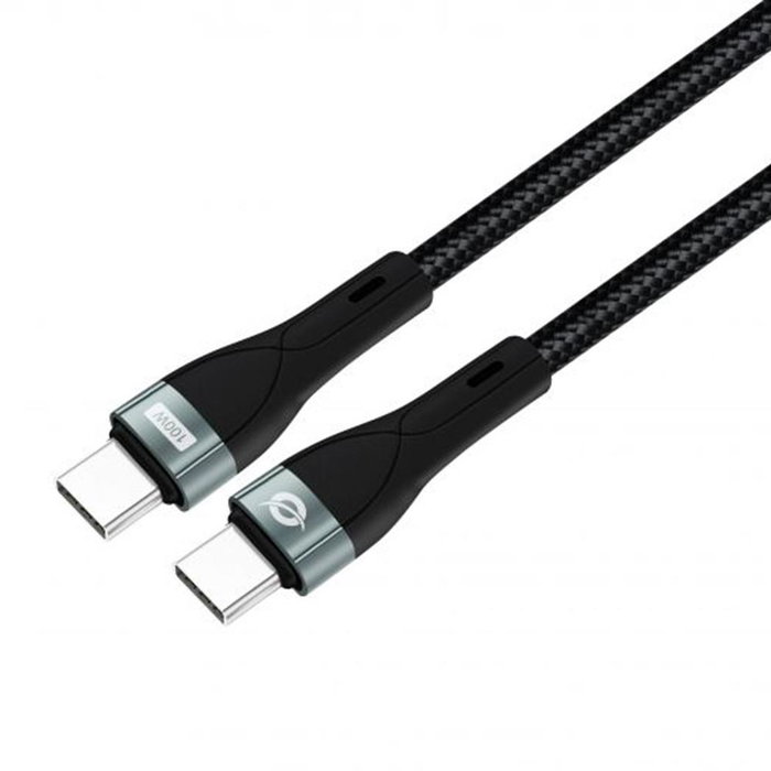 Conceptronic ETTA01B20 Câble USB-C vers USB-C 100W 2m Noir Conceptronic ETTA01B20 Câble USB-C vers USB-C 100W 2m Noir