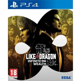 Sega Like A Dragon Infinite Wealth - Jeu d'aventure en anglais (Standard) pour PlayStation 4 PS4 - Édition boîte Blu-Ray