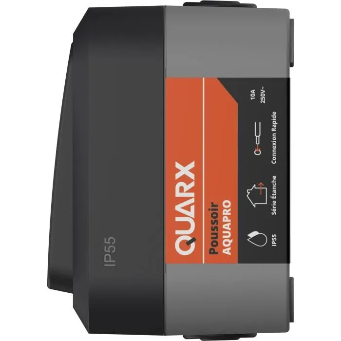 QUARX Va-et-vient Aqua Pro IP55 NF 250V/10A, connexion rapide, étanche QUARX Va-et-vient Aqua Pro IP55 NF 250V/10A, connexion rapide, étanche