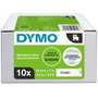 Dymo Lot de 10 rubans d'étiquetage D1 12mm x 7m noir sur blanc