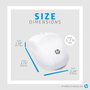 HP 220 - Souris sans fil ambidextre pour voyage, avec nano-récepteur intégré et capteur optique 1600 PPI, couleur Blanc neige