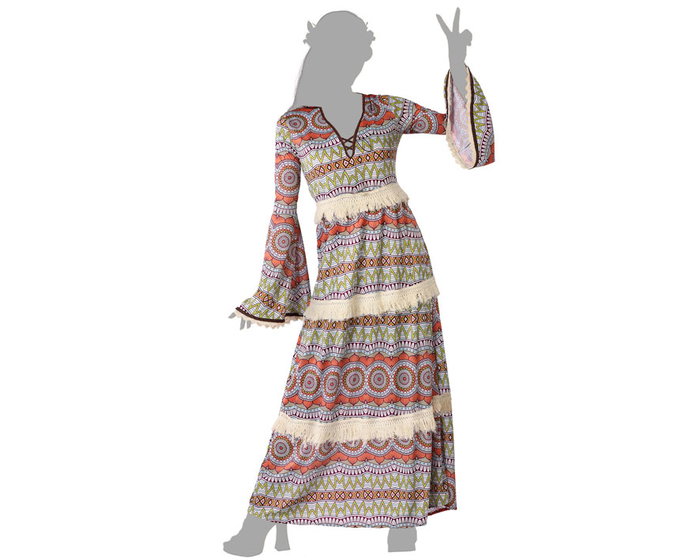 Déguisement hippie femme marron XS-S