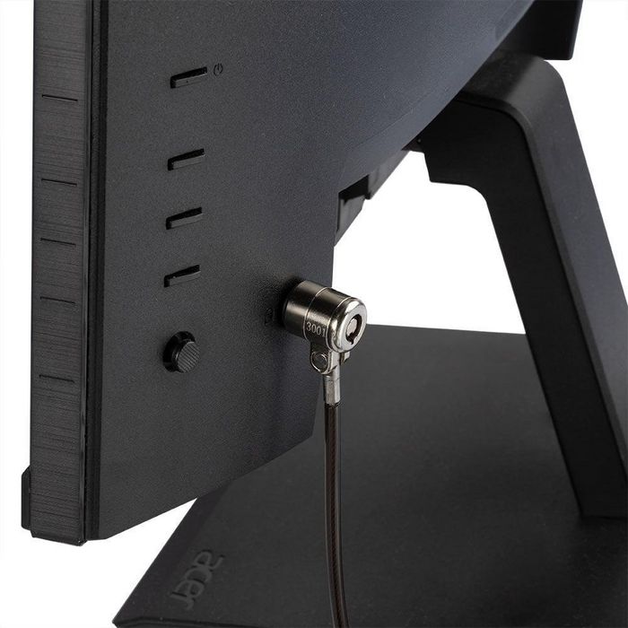 Lindy Câble de sécurité pour ordinateur portable 31112 avec verrou cylindrique et câble en acier - Sécurité pour PC portable et accessoires
