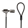 Lindy Câble de sécurité pour ordinateur portable 31112 avec verrou cylindrique et câble en acier - Sécurité pour PC portable et accessoires