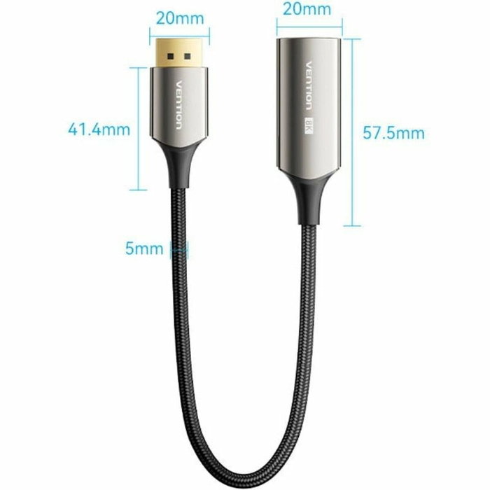 Vention Câble DisplayPort vers HDMI HFNBC Noir Vention Câble DisplayPort vers HDMI HFNBC Noir