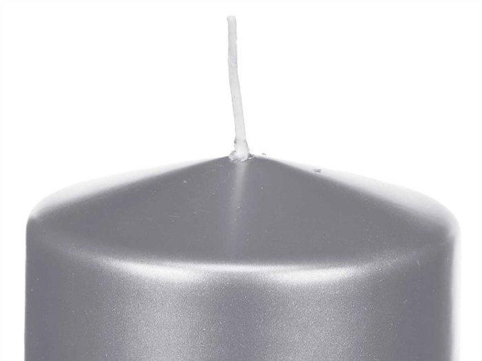 Acorde Vela Taco Plateada Large 10 cm - Bougie en Cire (Set de 12)