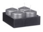 Acorde Vela Taco Plateada Large 10 cm - Bougie en Cire (Set de 12)
