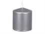 Acorde Vela Taco Plateada Large 10 cm - Bougie en Cire (Set de 12)