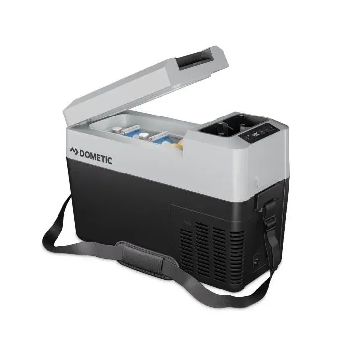 Dometic CFF12 - Glacière électrique portable à compression - 13 L - 12/24 V allume-cigare et 230 V - Noir - Réglable de +20°C à -18°C
