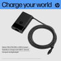 HP Chargeur USB-C 65 W pour ordinateur portable, tablette et smartphone, Compact et léger avec alimentation intelligente