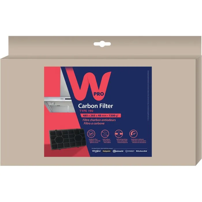 Wpro Filtre charbon haute performance Type 190 Wpro Filtre charbon haute performance Type 190