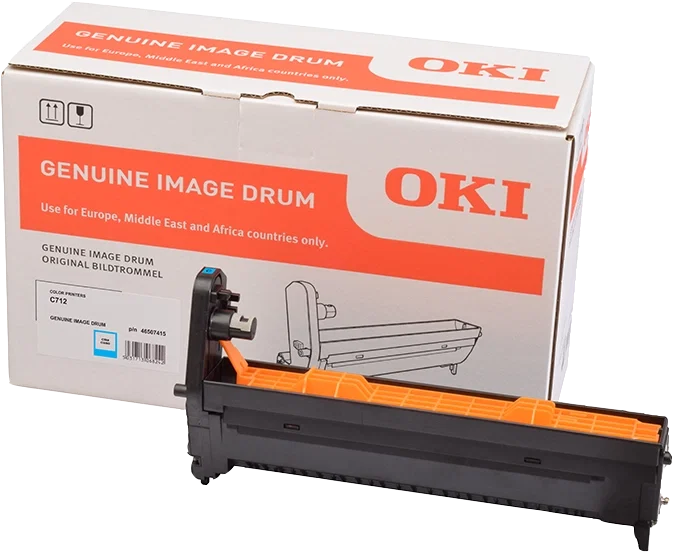 Oki 46507415 Unité de tambour cyan (C712) Oki 46507415 Unité de tambour cyan (C712)
