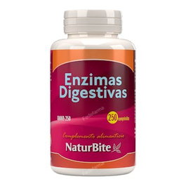 Naturbite Enzimas Digestivas 250 comprimés complément alimentaire enzymes digestion