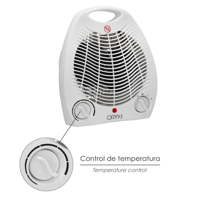 ORYX Termoventilador Ovalado 1000 / 2000 Watt