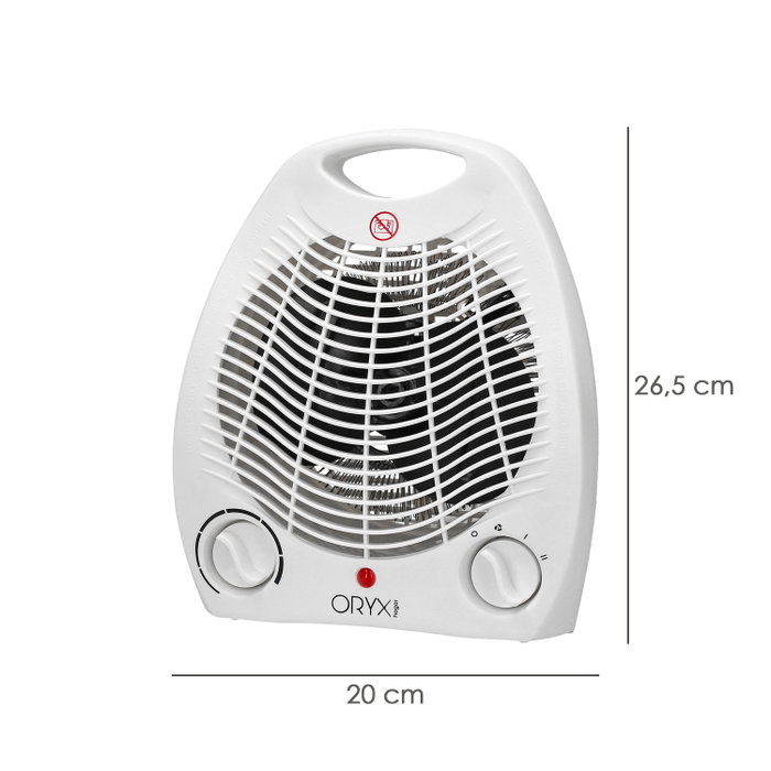 ORYX Termoventilador Ovalado 1000 / 2000 Watt