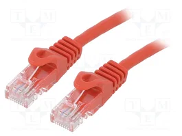 GEMBIRD Cordon de raccordement Cat 6 U/UTP rouge 2m RJ45
