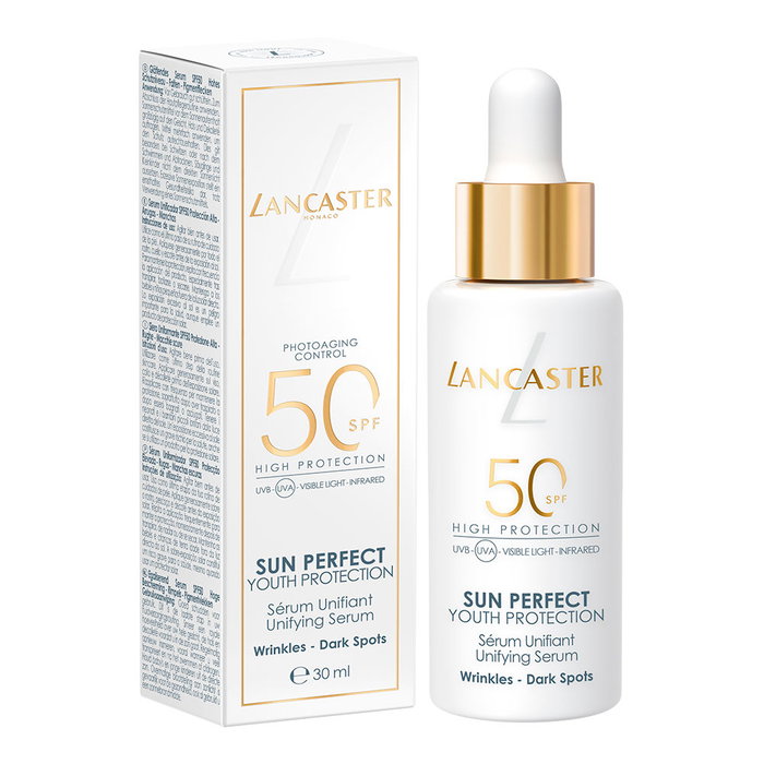 Lancaster Sérum Unifiant Sun Perfect SPF50 - Soin anti-âge et éclat, 30 ml