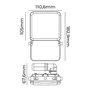 Projecteur EDM 70418 Frameless Noir F 20 W 1560 Lm (6000 K)