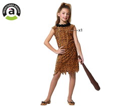 Atosa Déguisement Cavernicole pour Fille - Marron