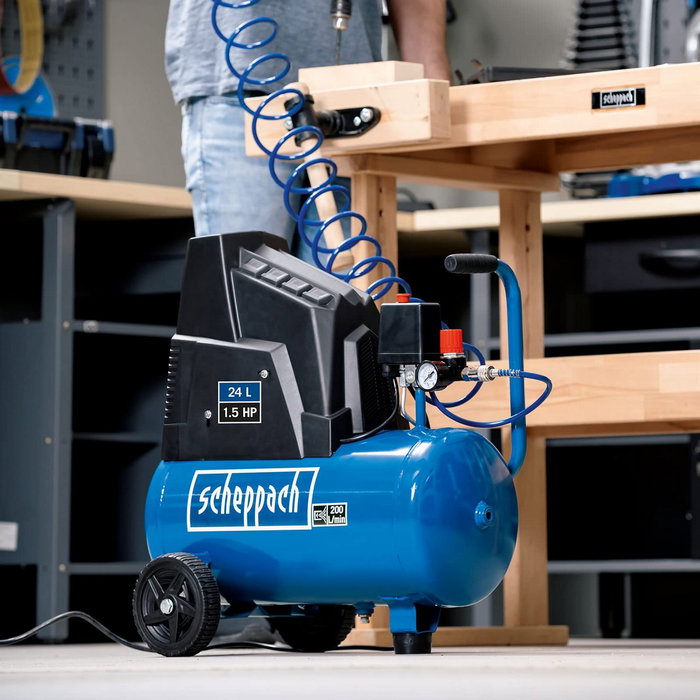 Scheppach HC30o Compresseur d'air 24L 1100W 8 bar