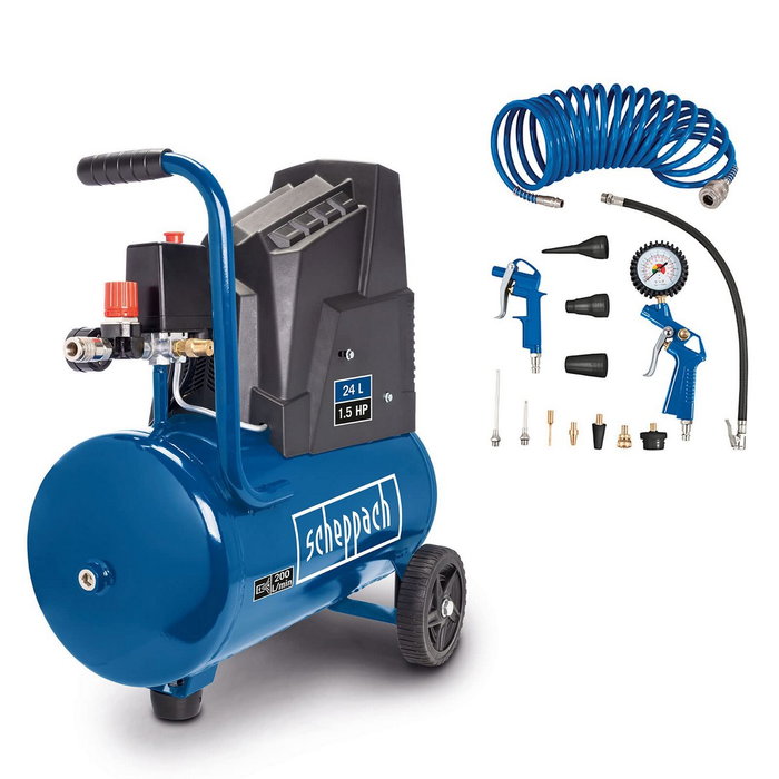 Scheppach HC30o Compresseur d'air 24L 1100W 8 bar