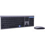 Bluestork Pack GRAPHEME 3 - Ensemble Clavier AZERTY et Souris sans fil - Noir et gris