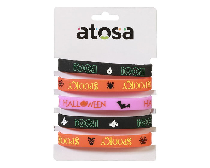 atosa Kit de bracelets Halloween avec motifs terrorifiants