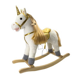 Tachan Balançoire à Bascule Licorne avec Étriers en Métal et Sons Réalistes - Pour Enfants 18 Mois et Plus, Réf. T00986