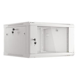 Lanberg Armoire rack mural 19 pouces 6U 600x600 Gris