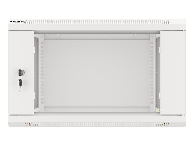 Lanberg Armoire rack mural 19 pouces 6U 600x600 Gris