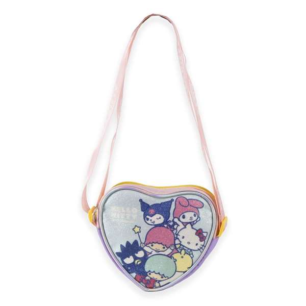 Cerdá - Sac à main en forme de cœur Hello Kitty - Sac pour fille - 15.0 x 14.0 x 4.0 cm - Bleu clair - À partir de 3 ans