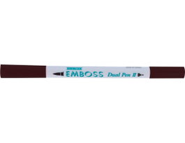 Tsukineko Marqueur de calligraphie dual color noir 3,7/2,0mm