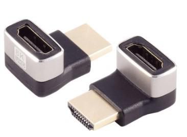MicroConnect Adaptateur HDMI coudé 90 degrés Femelle-Mâle HDM19F19MA2-8KU - 8K 60Hz / 4K 120Hz, 48 Gbps, HDCP 2.3, VRR, pour jeux et home cinéma MicroConnect Adaptateur HDMI coudé 90 degrés Femelle-Mâle HDM19F19MA2-8KU - 8K 60Hz / 4K 120Hz, 48 Gbps, HDCP 2.3, VRR, pour jeux et home cinéma