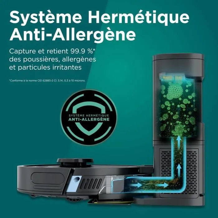 Shark RV2620WAEU Aspirateur Robot Laveur auto-vidant 2-en-1 Matrix Plus - Nettoyage des coins, couverture optimale, autonomie 110 min