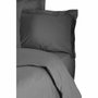 BigBuy Home Parure de couette Anthracite 3 pièces (220 x 240 cm) en coton renforcé