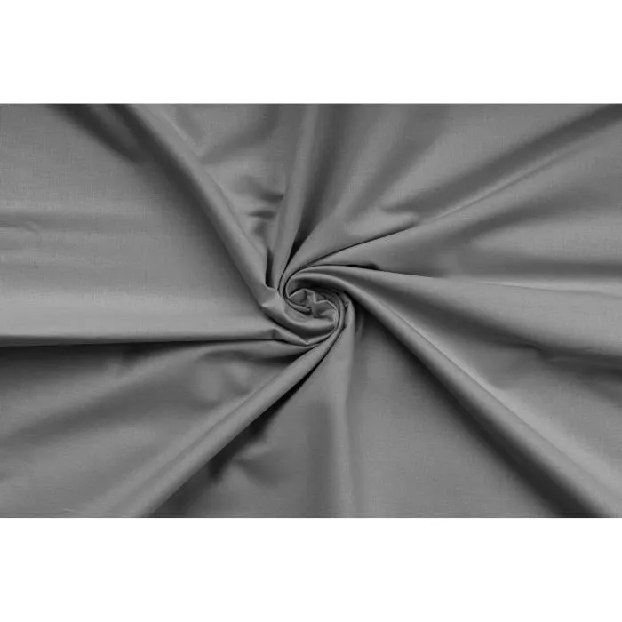 Parure de lit 100% coton renforcé king - Housse de couette 220 x 240 cm + 2 taies d'oreiller 60 x 60 cm - Anthracite