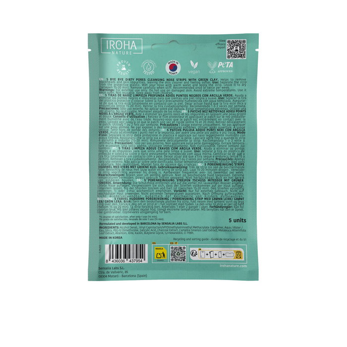 Iroha Bandes nasales BYE BYE DIRTY PORES (5 unités) Iroha Bandes nasales BYE BYE DIRTY PORES (5 unités)