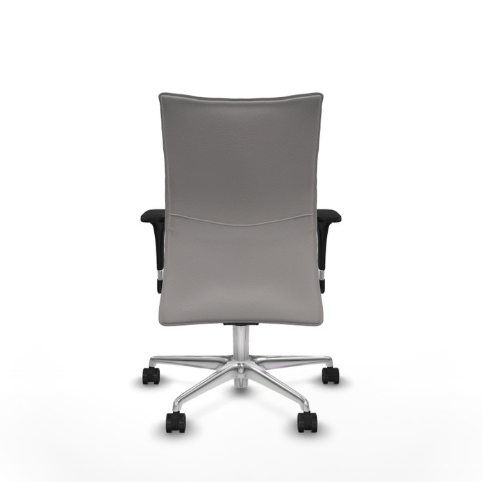 Piqueras Y Crespo Chaise de bureau Albacete, mécanisme synchrone, blanc, simili-cuir, base aluminium Piqueras Y Crespo Chaise de bureau Albacete, mécanisme synchrone, blanc, simili-cuir, base aluminium
