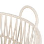 Lot de paniers Blanc Corde 38 x 38 x 32 cm (3 Pièces)