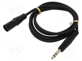 GOOBAY Câble Jack 6,35mm 3pin vers XLR mâle 3pin 2m