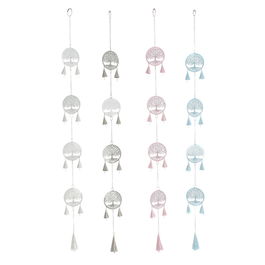 Décoration Suspendue DKD Home Decor Arbre Blanc (4 Unités)