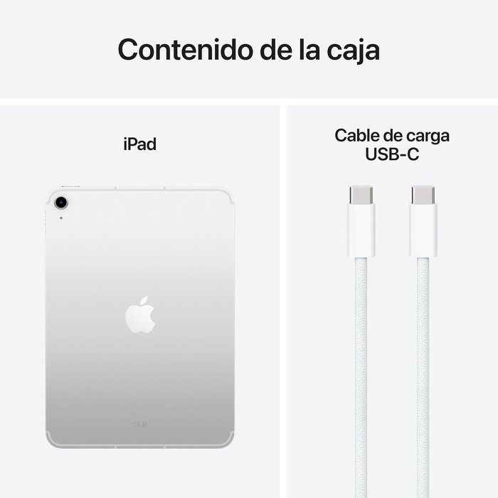 Apple iPad A16 (2025) - 11 - Wi-Fi + Cellular - 128Go - Argent