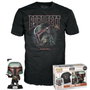 Funko - Pack Camiseta Unisex + Figure Funko Pop Boba Fett Star Wars - Coton - Réf. 63390 - Taille L - Anglais, Français, Allemand, Italien, Portugais, Espagnol