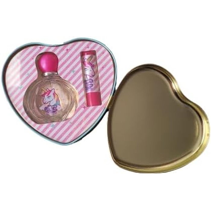 Lorenay Coffret Eau de Toilette Unicorn avec Étui Métallique en Forme de Cœur Lorenay Coffret Eau de Toilette Unicorn avec Étui Métallique en Forme de Cœur